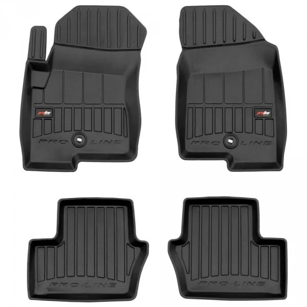 Gulvmatter Jeep Compass I (2006-2016) – 3D Premium med sidekant | Frogum