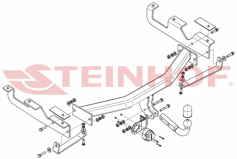 Tilhengerfeste Jeep Grand Cherokee II (WJ) (1998-2005) – fastmontert | Steinhof