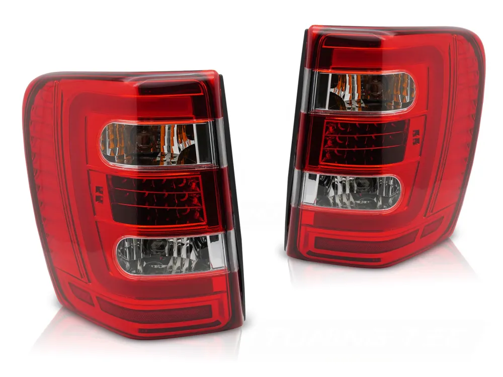 Baklykter Jeep Grand Cherokee WJ (1999–2005) LED Rød/Hvit - LDCH40