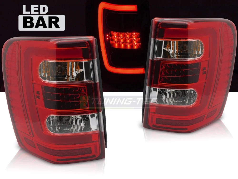 Baklykter Jeep Grand Cherokee WJ (1999–2005) LED Rød/Hvit - LDCH40