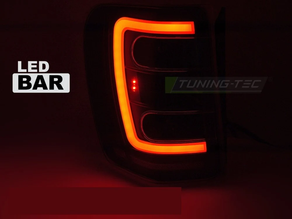 Baklykter Jeep Grand Cherokee WJ (1999–2005) LED Svart Klart Glass - LDCH38