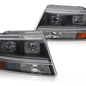 Frontlykter Jeep Grand Cherokee WJ (1999–2005) Tube Light Svart - LPCH39