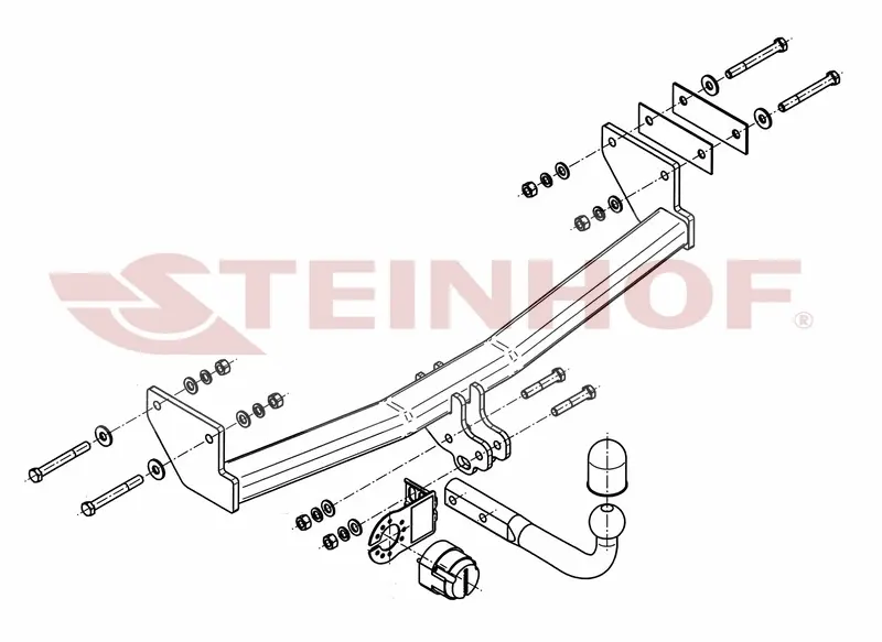 Tilhengerfeste Jeep Patriot (MK74) (2007-2011) – fastmontert | Steinhof