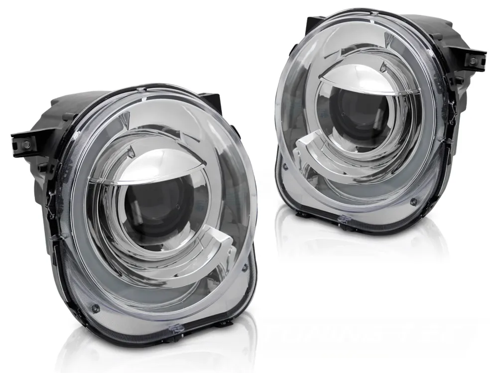 Frontlykter Jeep Renegade (2014–) Tube Light Krom - LPCH52