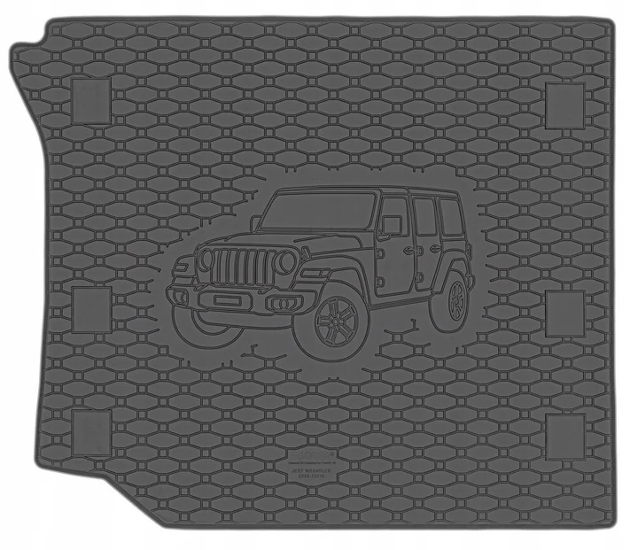 Bagasjeromsmatte Jeep Wrangler JK (2006-2018) – Luktfrie Gummi | Rigum
