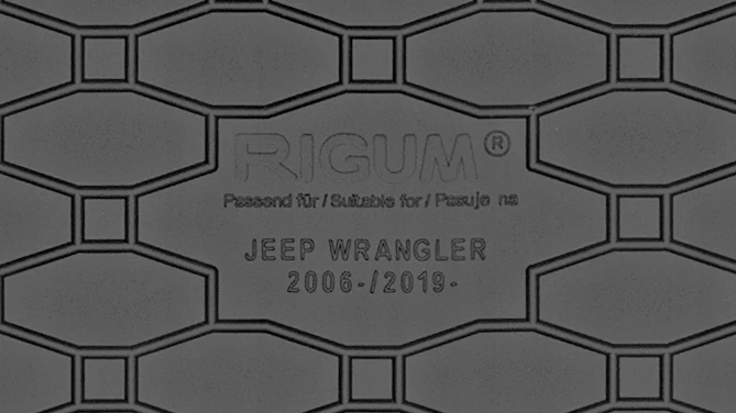 Bagasjeromsmatte Jeep Wrangler JK (2006-2018) – Luktfrie Gummi | Rigum