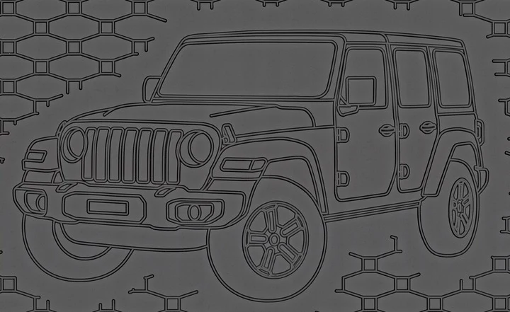 Bagasjeromsmatte Jeep Wrangler JK (2006-2018) – Luktfrie Gummi | Rigum