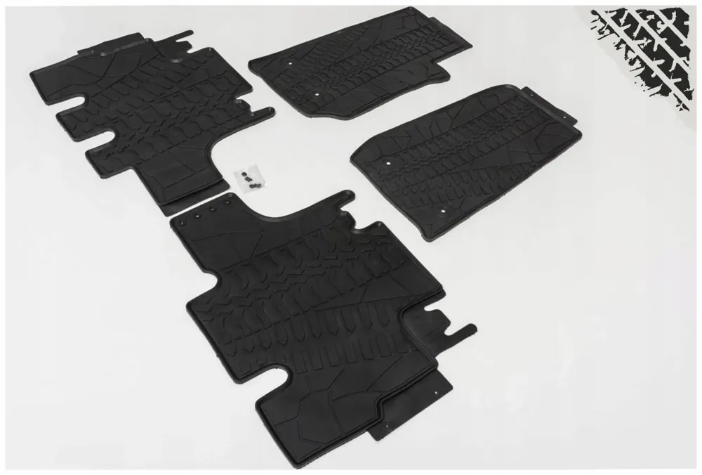 Gulvmatter Jeep Wrangler JK (2006-2018) – Allværs Premium med sidekant | Noname