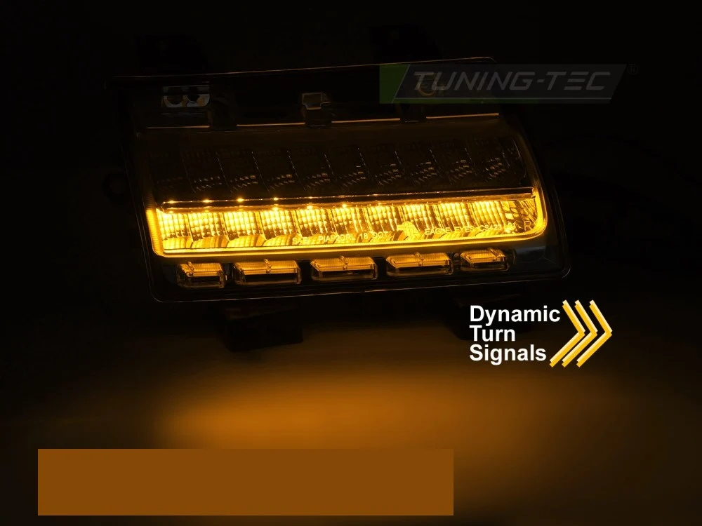 Kjorelys Jeep Wrangler JK 06-18 - Sekvensiell DRL Krom