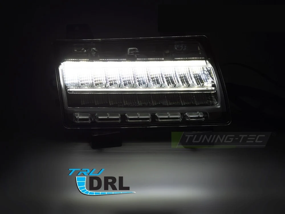 Kjorelys Jeep Wrangler JK 06-18 - Sekvensiell DRL Krom