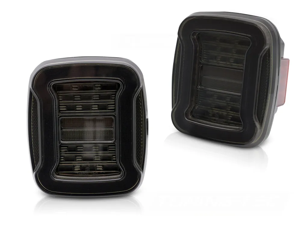 Baklykter Jeep Wrangler YJ/TJ (1991–2006) LED Smoke - LDCH45