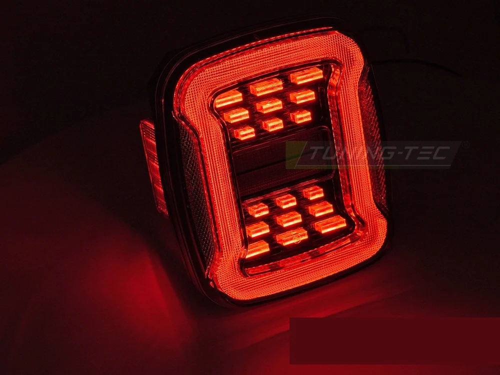 Baklykter Jeep Wrangler YJ/TJ (1991–2006) LED Smoke - LDCH45