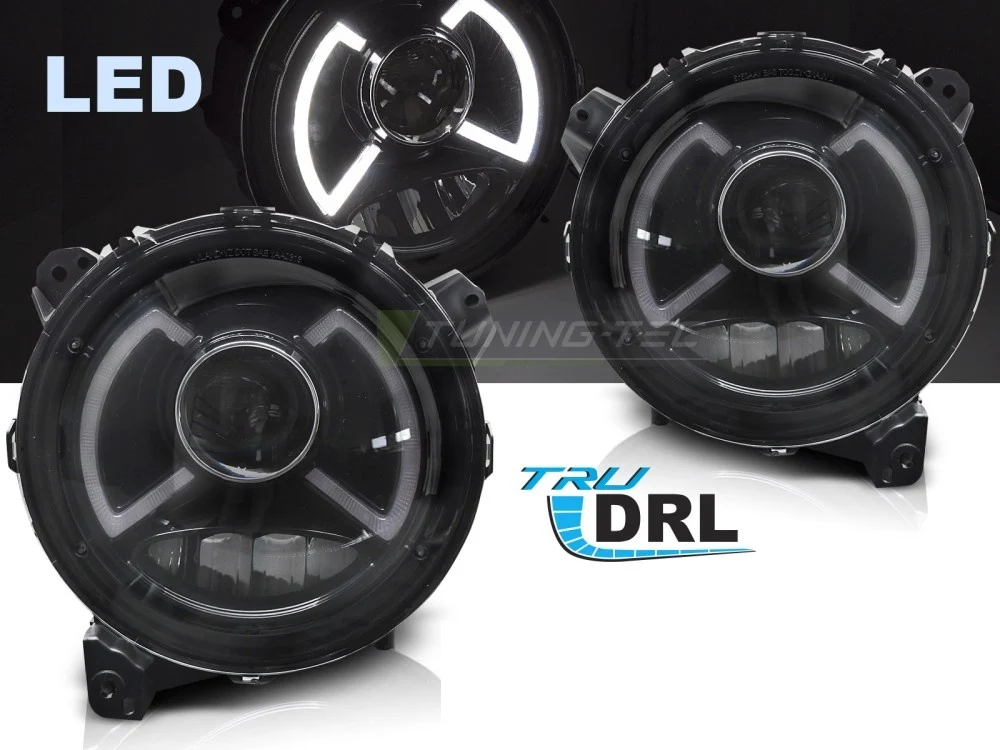 Frontlykter Jeep Wrangler JL (2018–2023) LED DRL - LPCH40