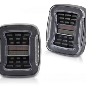 Frontlykter Jeep Wrangler YJ/TJ (1991–2006) Hvit LED - LDCH43