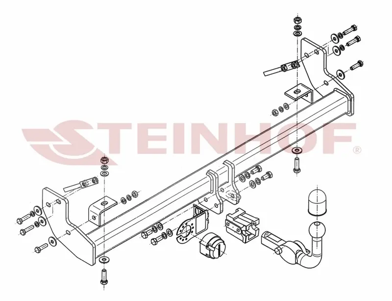 Tilhengerfeste Jeep Wrangler TJ (1996-2006) – avtagbart | Steinhof