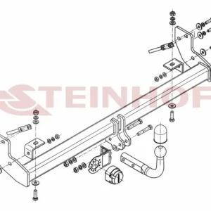Tilhengerfeste Jeep Wrangler TJ (1996-2006) – fastmontert | Steinhof