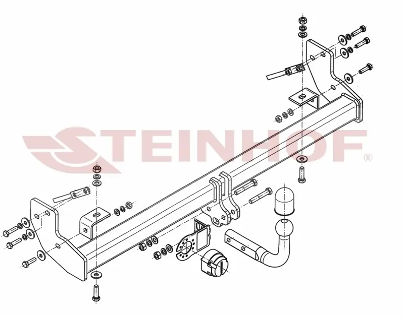 Tilhengerfeste Jeep Wrangler TJ (1996-2006) – fastmontert | Steinhof