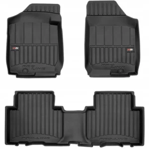 Gulvmatter Kia Carens III (2003-2012) – 3D Premium med sidekant | Frogum