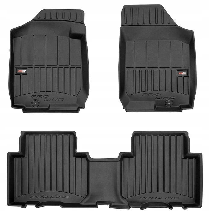 Gulvmatter Kia Carens III (2003-2012) – 3D Premium med sidekant | Frogum