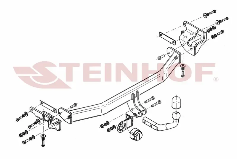 Tilhengerfeste Kia Carens (2013-) – fastmontert | Steinhof