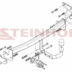 Tilhengerfeste Kia Optima 4D (2012-2015) – fastmontert | Steinhof