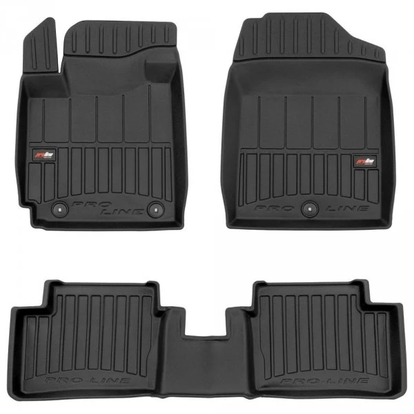 Gulvmatter Kia Picanto II / Picanto III (2011-2017) – 3D Premium med sidekant | Frogum