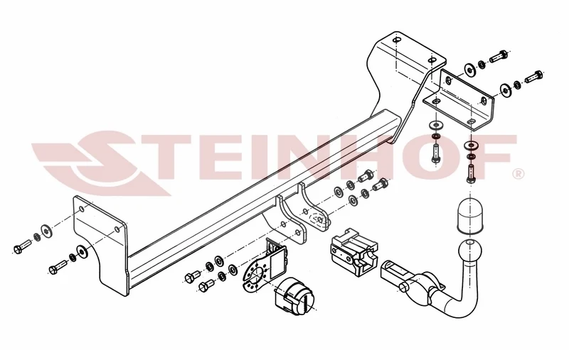 Tilhengerfeste Kia Picanto 5D (2011-2015) – avtagbart | Steinhof