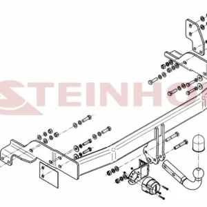 Tilhengerfeste Kia Sorento I (2002-2006) – fastmontert | Steinhof