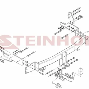 Tilhengerfeste Kia Sorento I (2006-2009) – fastmontert | Steinhof