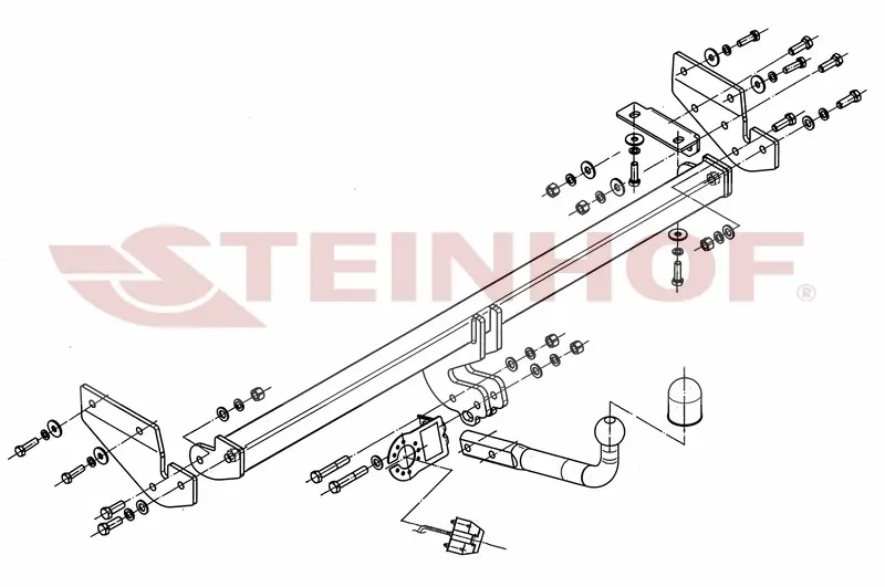 Tilhengerfeste Kia Soul I (2008-2013) – fastmontert | Steinhof