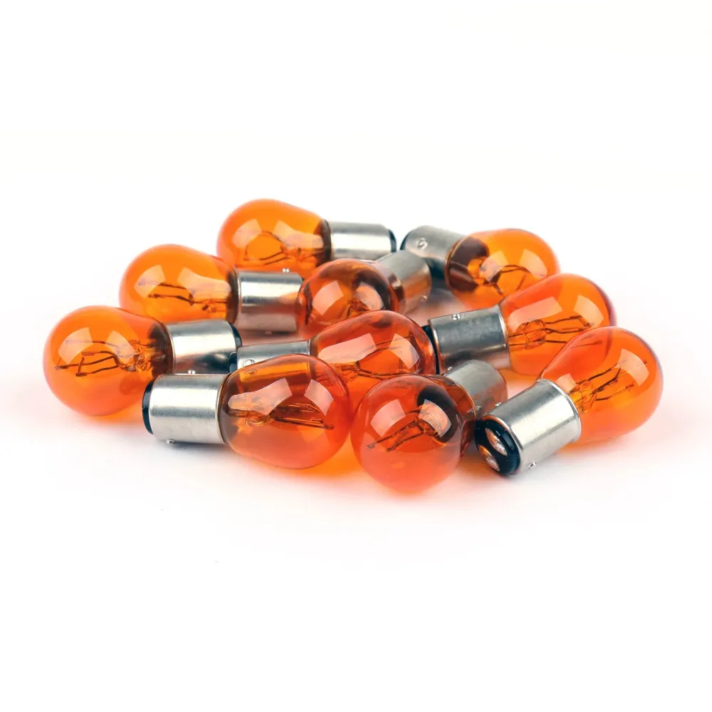 10pcs Osram 7528Y 12V 21/5W P21/5W Bay15d Stopp DRL Lys Lampepærer Amber 2200k generisk