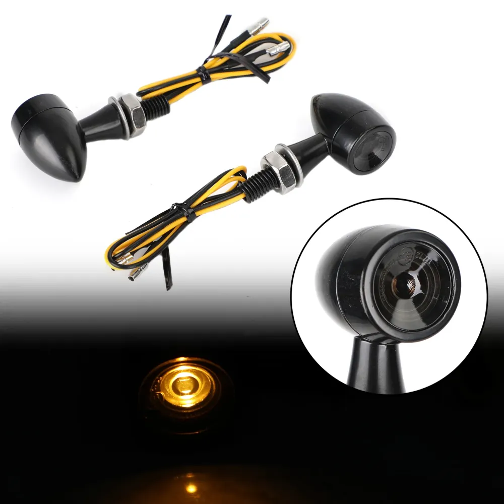 12V M7 Mini Bullet Motorsykkel LED -blinklysindikator Lampe Bremselys Generisk