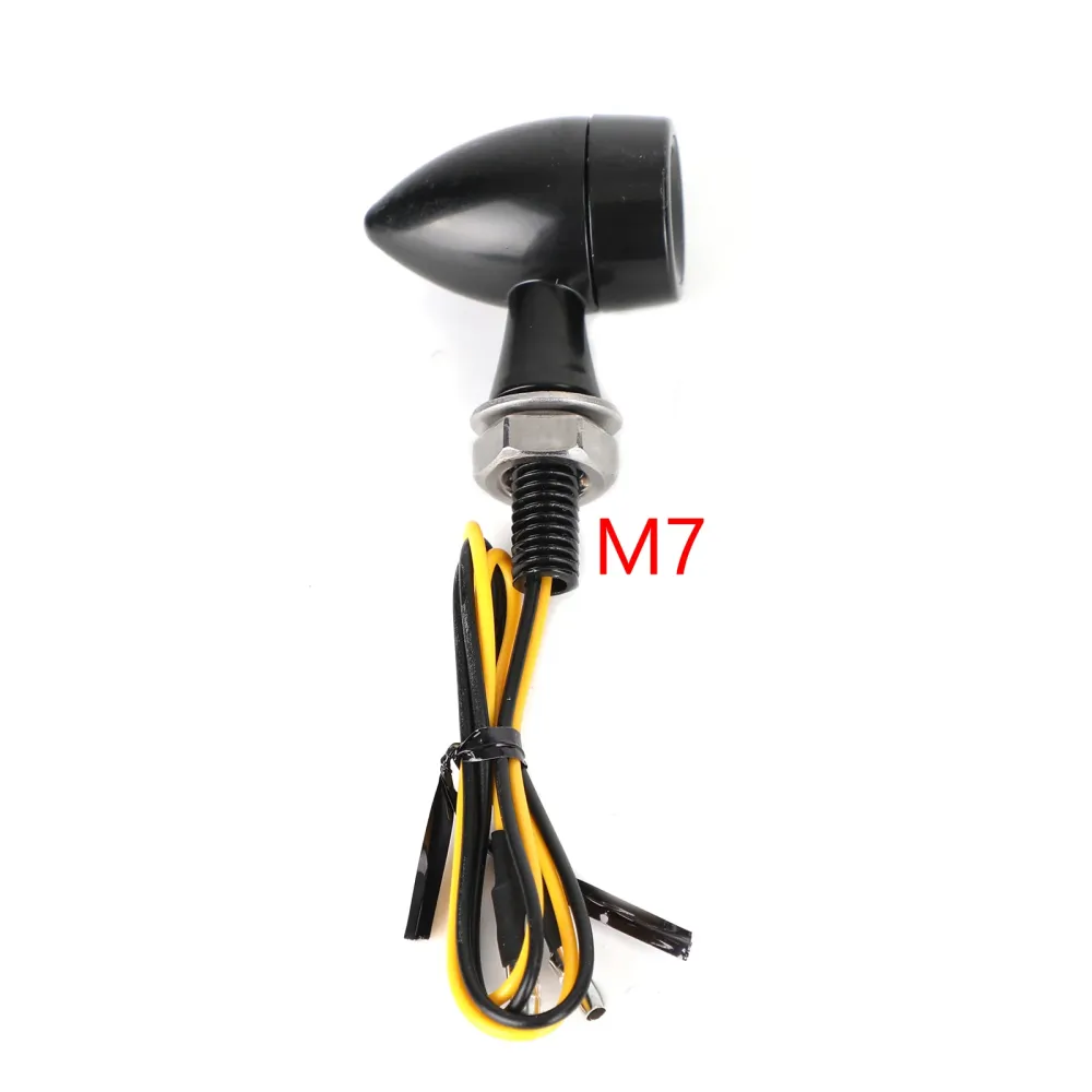 12V M7 Mini Bullet Motorsykkel LED -blinklysindikator Lampe Bremselys Generisk
