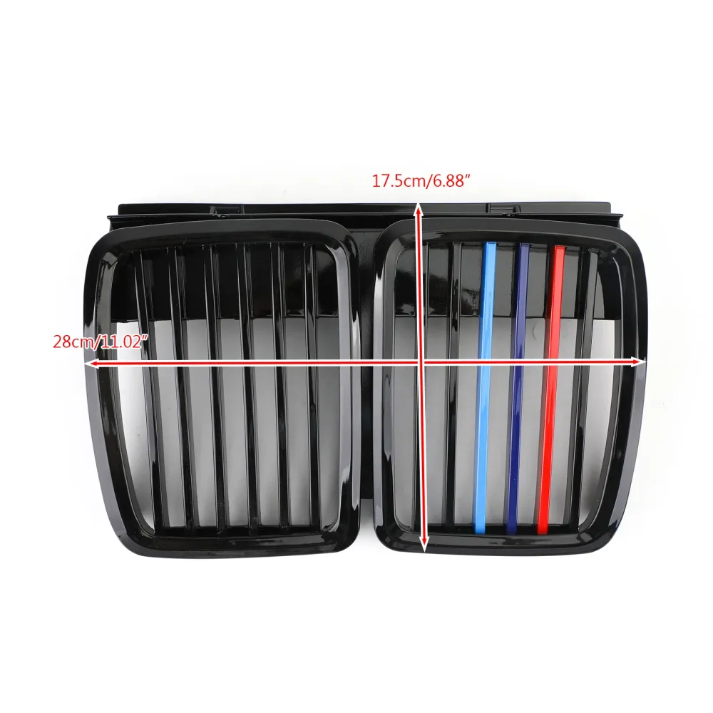 1982-1994 BMW 3 Series E30 Grill 3 Serie Front Hood Kidney Grille M3 Stilig 51131884350 51131916504 51131945877 Generisk
