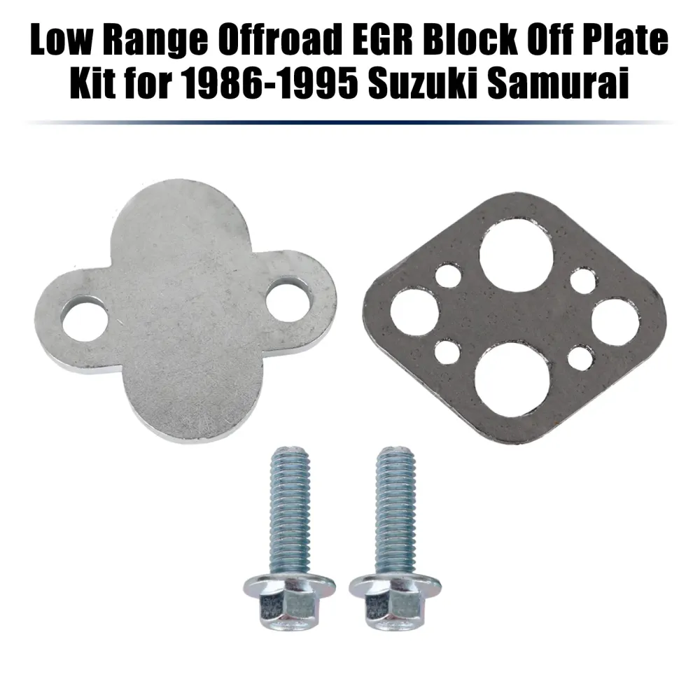 1986-1995 Suzuki Samurai Low Range Offroad Egr Block Off Plate Kit