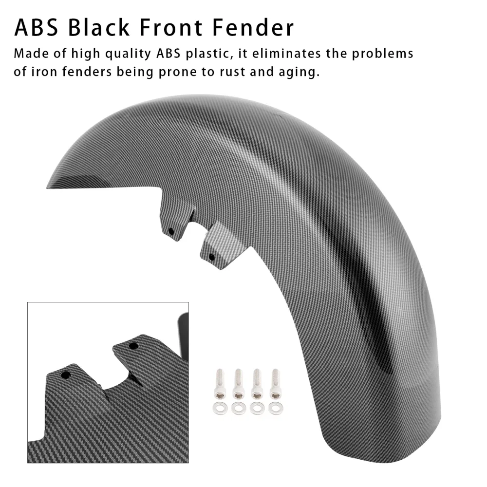 1989-2013 Harley-Davidson Touring Road King Street Glide Abs Black Front Fender