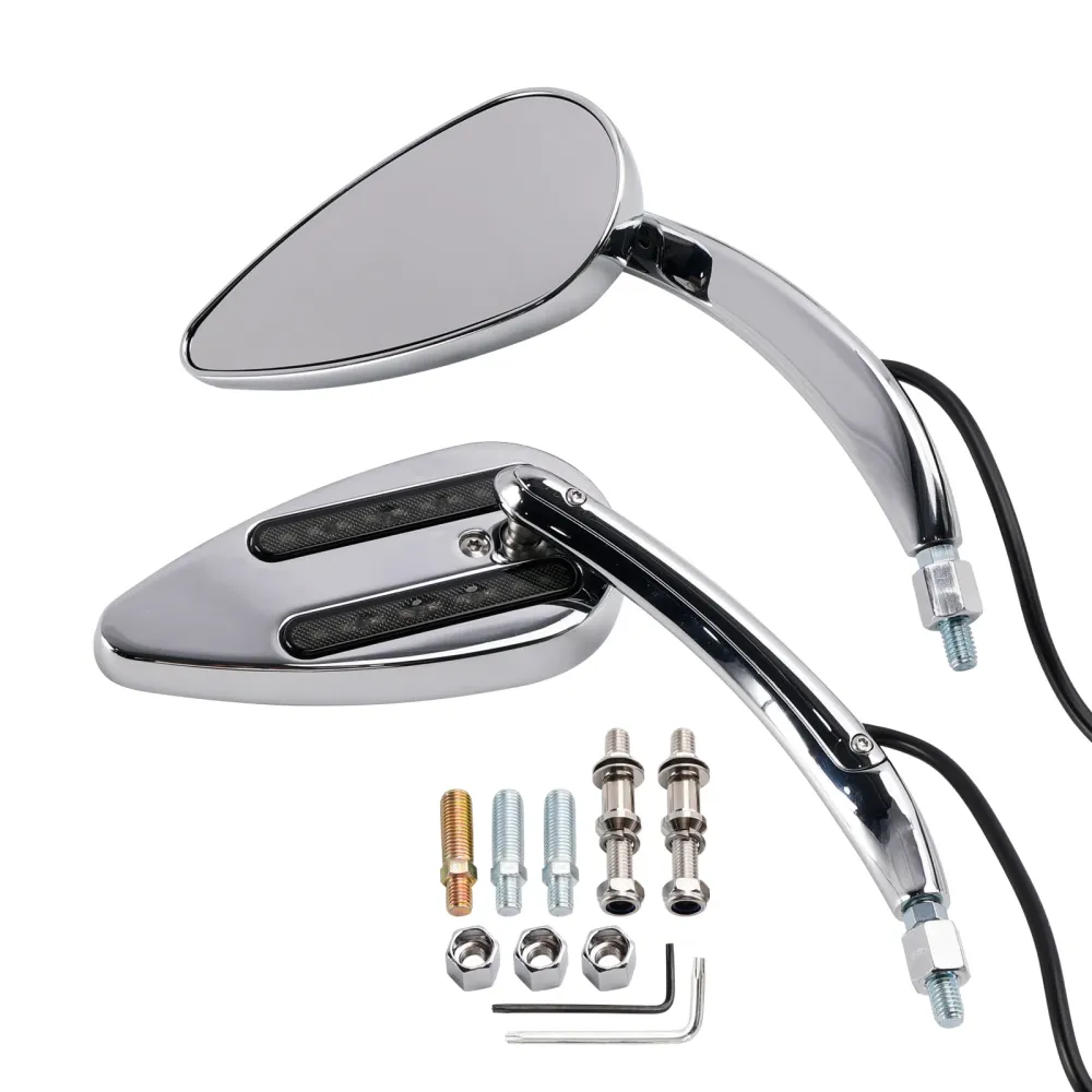 1990-2021 Electra Street Road Glide Chrome Custom LED-blinklys speil