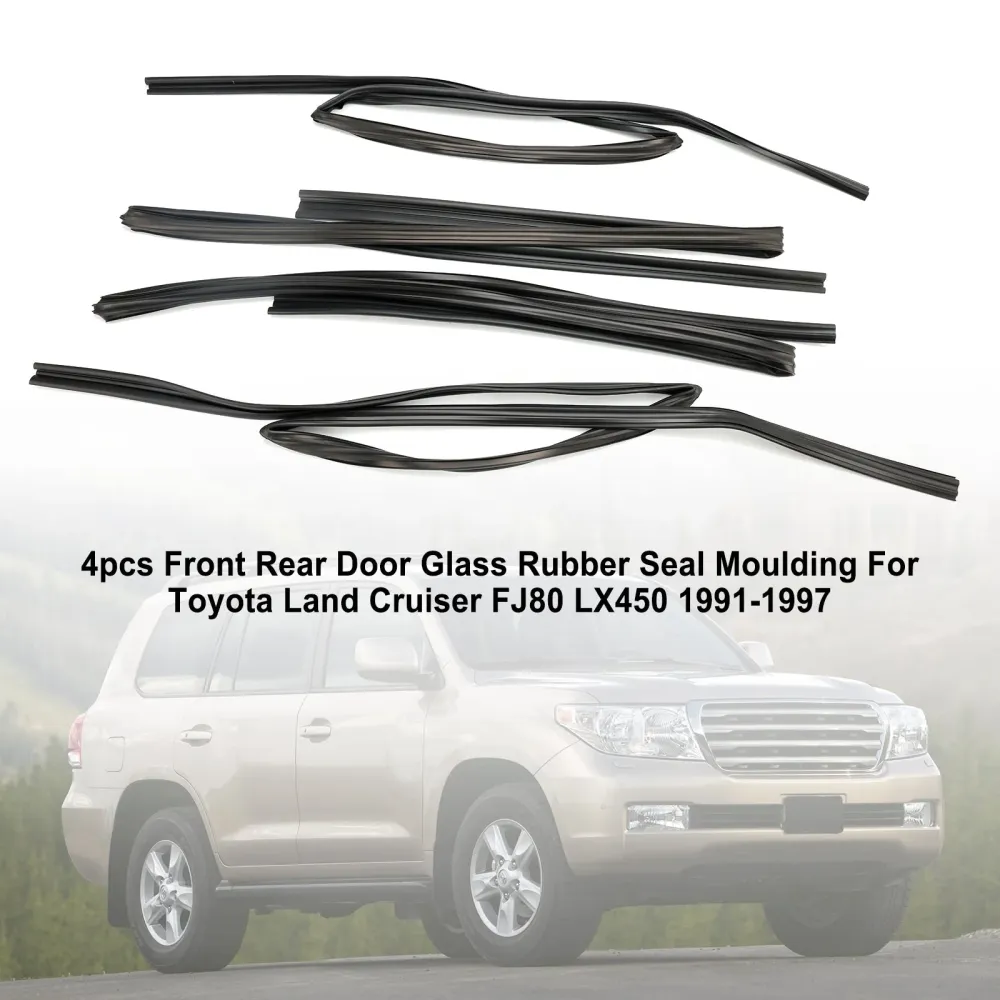 1991–1992 Toyota Land Cruiser Base Sport Utility 4-dørs 4,0L 4 stk. gummilist til dørglass