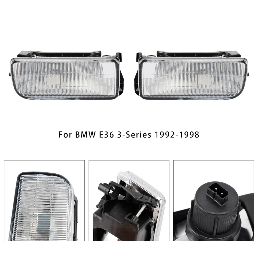 1992-1998 BMW E36 3-serie par foran støtfanger tåkelys uten pærer