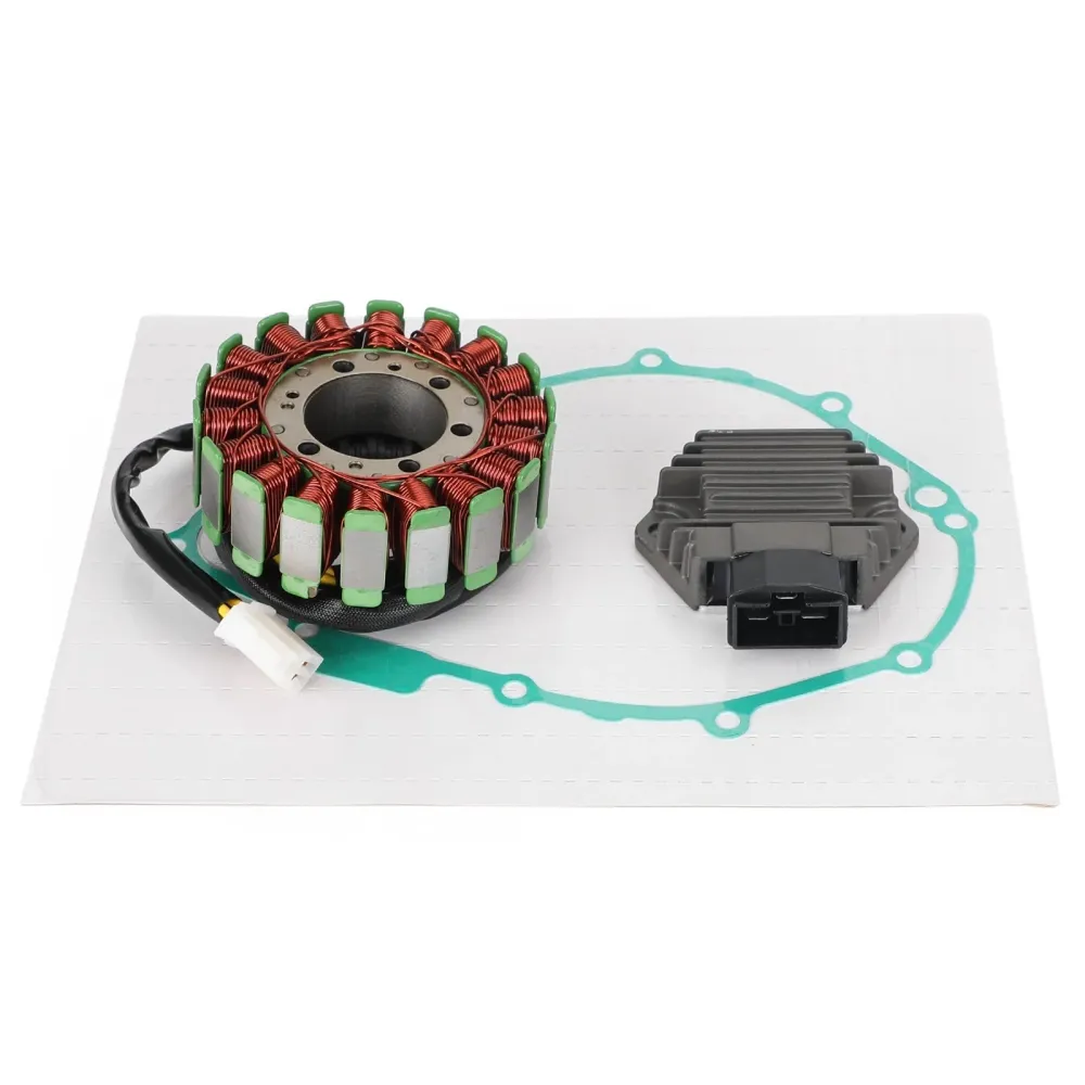 1997-1998 Honda CBR1100XX Super Blackbird Magneto Coil Stator + Spenningsregulator + Gasket Assy