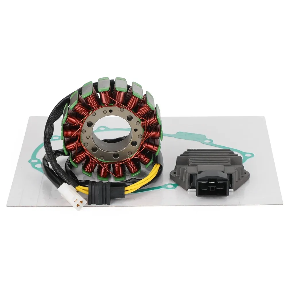 1997-1998 Honda CBR1100XX Super Blackbird Magneto Coil Stator + Spenningsregulator + Gasket Assy