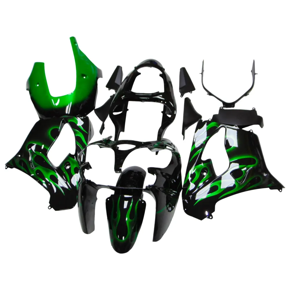 2000-2001 Kawasaki ZX9R Amotopart Injection Fairing Kit Bodywork Plastic ABS #105