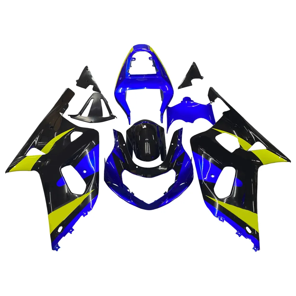 2001-2003 Suzuki GSXR 600 Blå & Svarte GSXR Racing-kåper generisk
