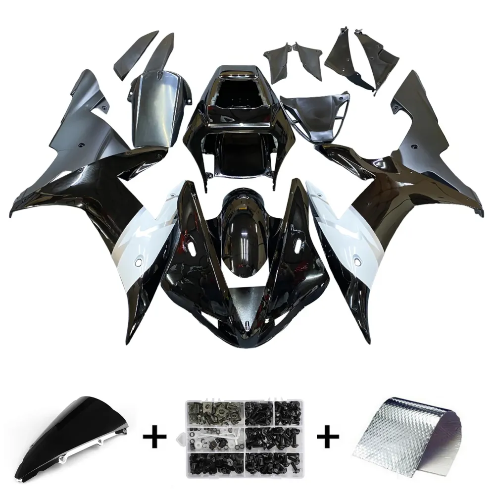 2002-2003 Yamaha YZF-R1 Black R1 Racing Amotopart Fairings Customs Fairing