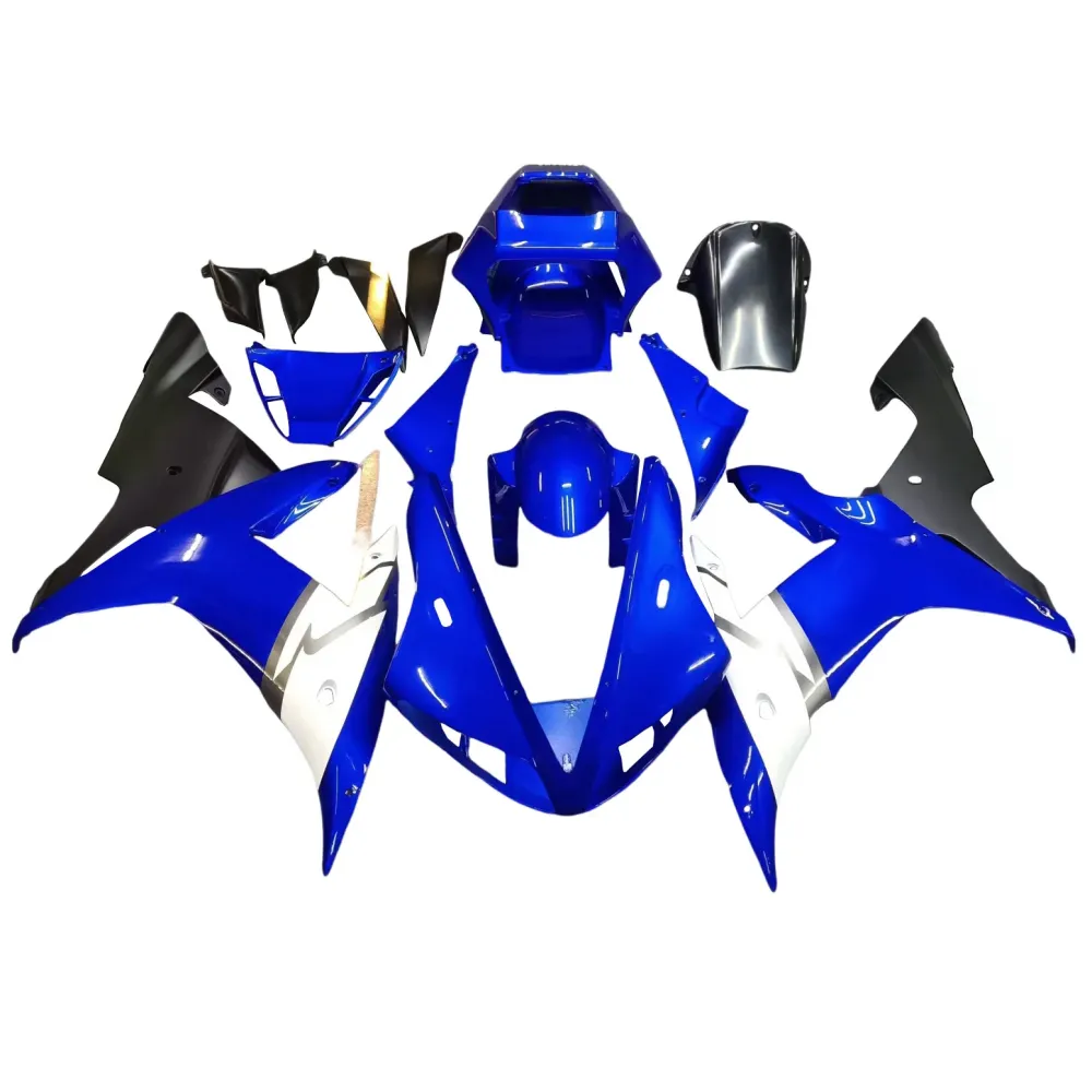 2002-2003 YZF 1000 R1 Blå karosseri Fairing ABS Injection Molded Plastics Set Generic