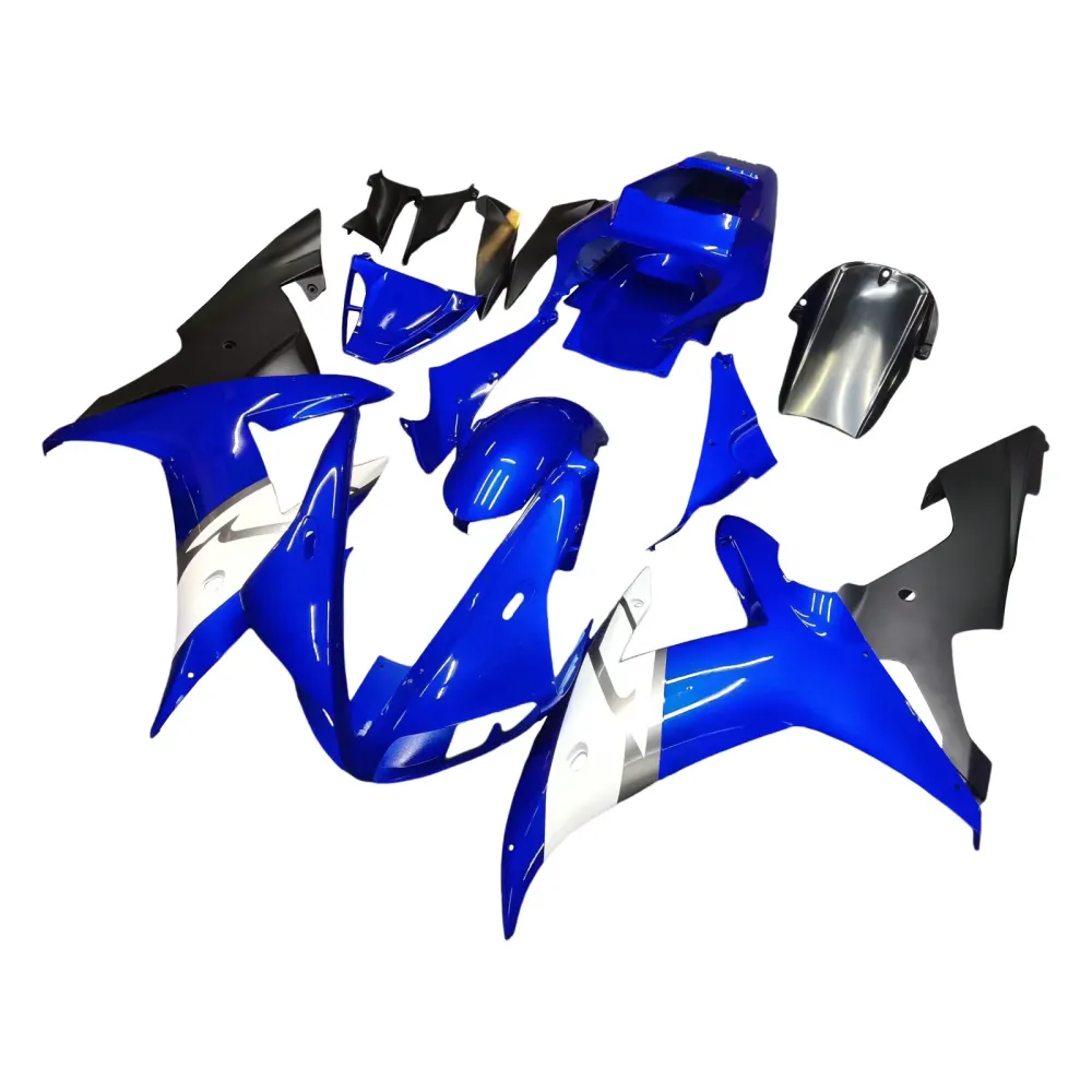 2002-2003 YZF 1000 R1 Blå karosseri Fairing ABS Injection Molded Plastics Set Generic