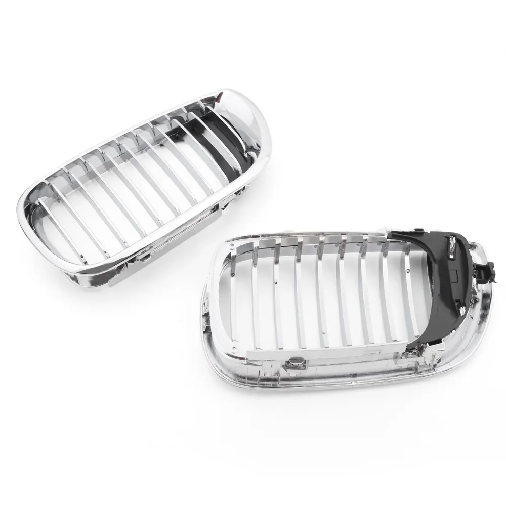 2002-2005 BMW E46 3 Series 4 Door Front Kidney Hood Grille Grill Chrome