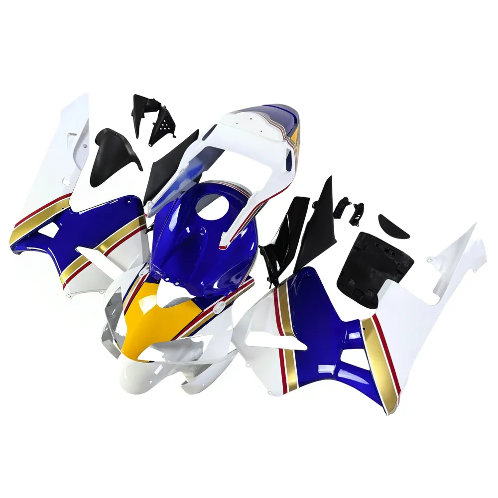 2003-2004 CBR600RR KROPPER Fairing Blue Abs Injection Molded Plastics Set Generic
