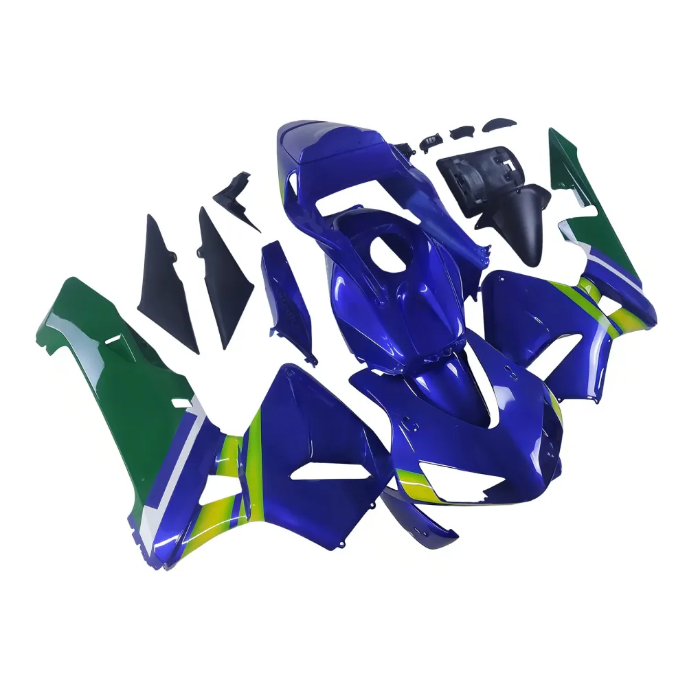 2003-2004 Honda CBR 600 RR Blå & Grønne Movistar Racing-kåper generisk