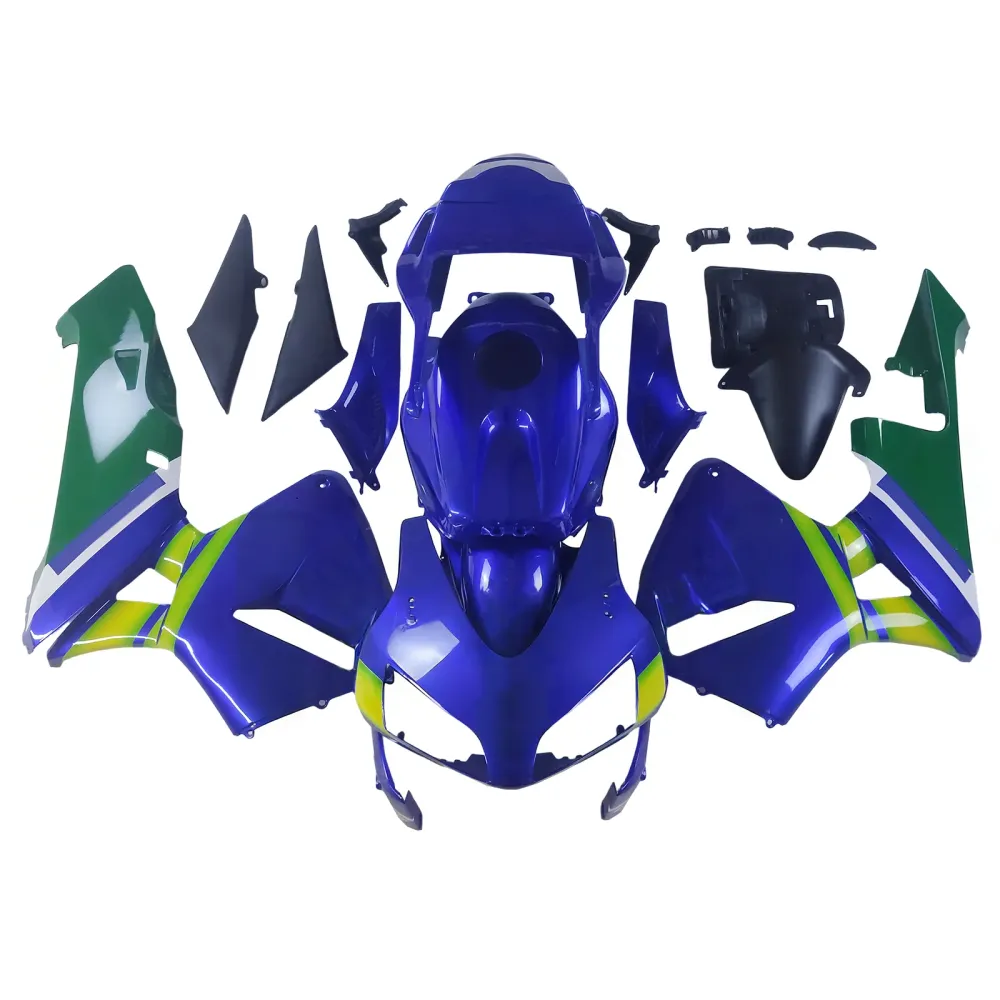 2003-2004 Honda CBR 600 RR Blå & Grønne Movistar Racing-kåper generisk